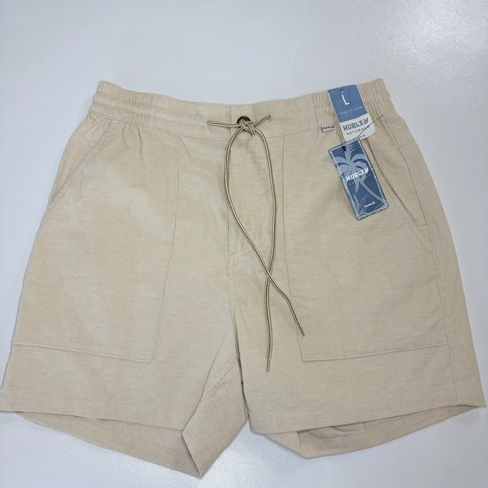 Hurley Naturals Shorts Mens Large Oatmeal 6